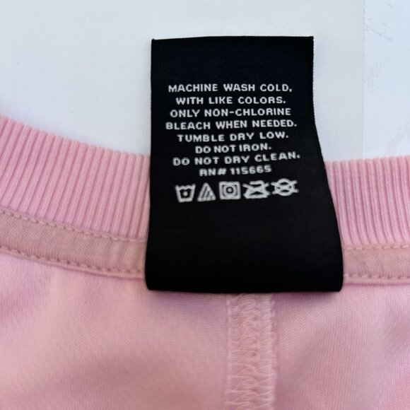 Hello Kitty Sanrio Pink Cropped Jersey Womens Size Medium 7/9 Cute Football - Picture 6 of 6